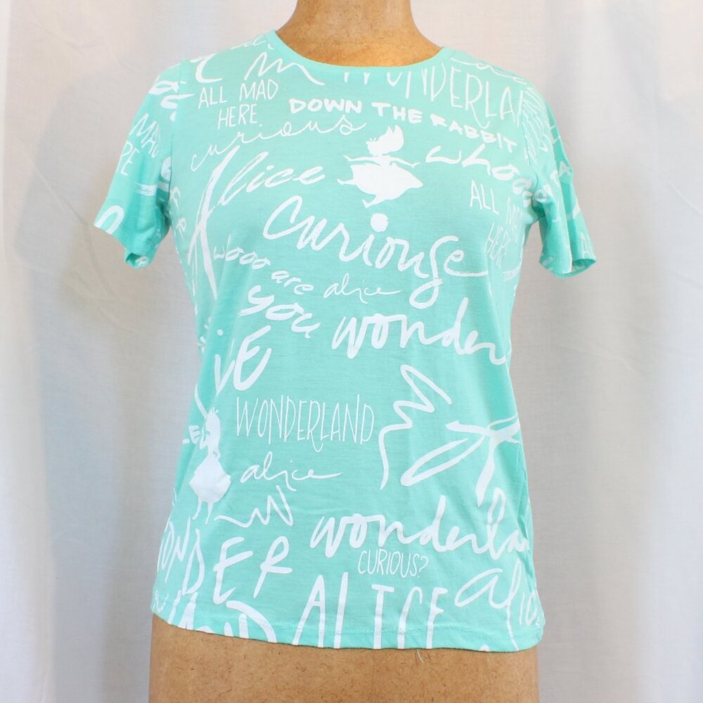 Disney Alice In Wonderland Phrases and Art T-shirt